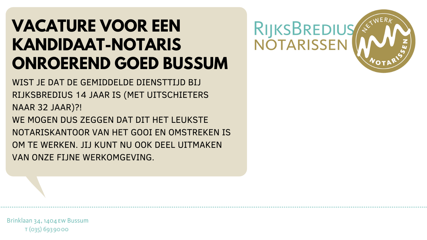 Vacature RijksBredius
